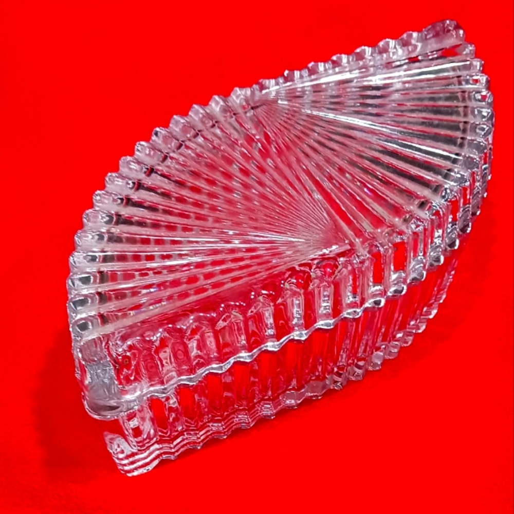Crystal trimket/jewelry dish.